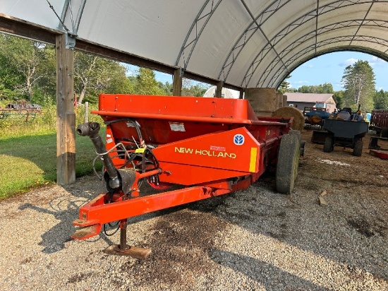 185 New Holland Tandem Manure Spreader with Poly Floor & End Gate