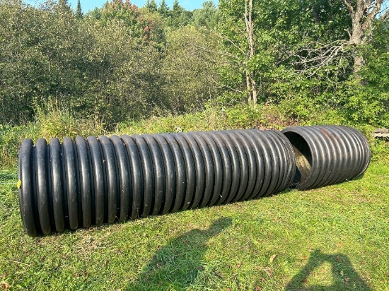 2 Pieces of 36' Plastic Culvert