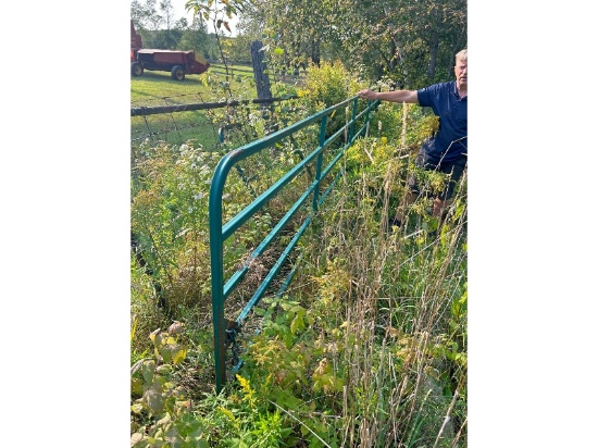 16' Green Steel Gate