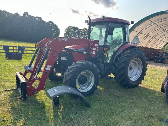 JX95 Case International 4x4 A/C Cab Tractor with 2596S Front End Loader