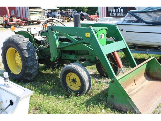John Deere 2120 Tractor With JD Loader