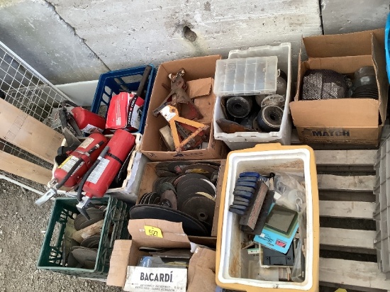 Skid of Cutoff Wheels, Hex Keys, Etc.