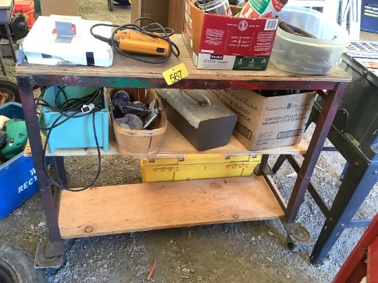 Steel Shelf on Wheels