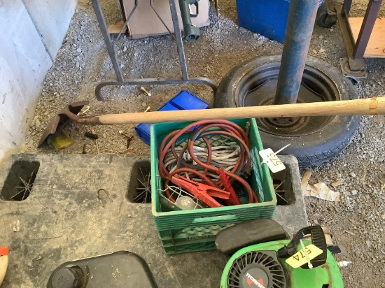 Booster Cables, Rope & Shovel