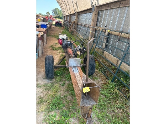 Hide Portable Wood Splitter with 5.5 HP Honda Engine