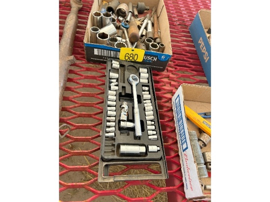2 Trays of Tools with Sockets