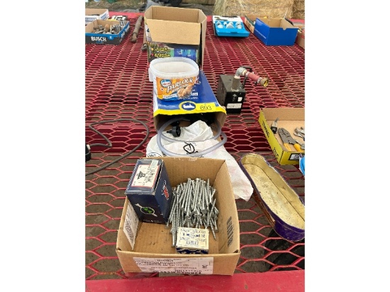 Water Float, Application Gun, Boxes of Screws