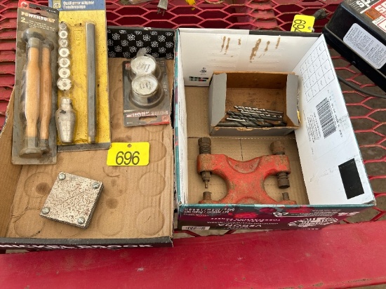 Valve & Alignment Tools Plus Rivet Remover Vise