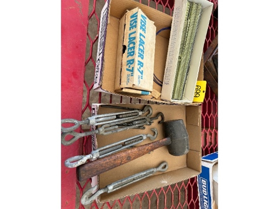 Turn Buckle & Tray, 7" Lacer Kit