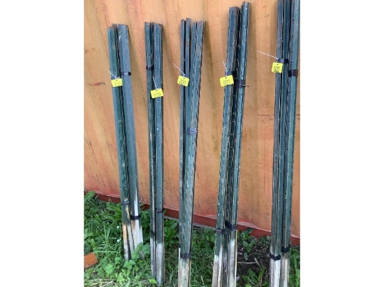 10-6' Green Steel Stakes