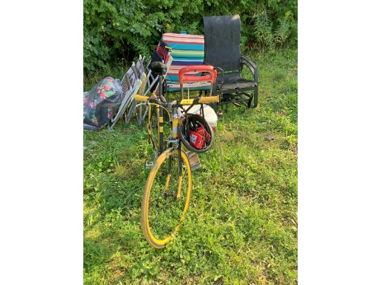 Bike, Stool & Snow Thrower