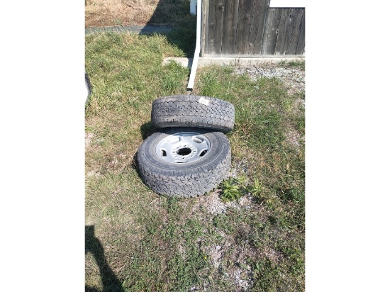 2 - 17" Tires on 8 Bolt GM Rims