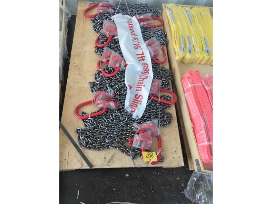 8 New 5/16" 7' G80 Chain Slings