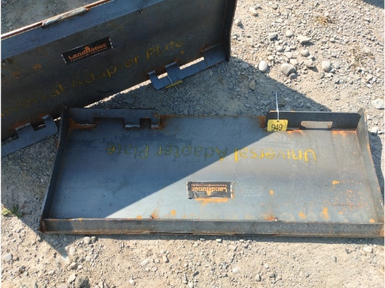 New Land Honor Skid Steer Adapter Plate