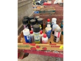 Box of Automotive Supplies - Cleaner & Lubricants