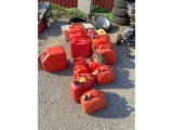Gas Cans, Toolbox & Shovel