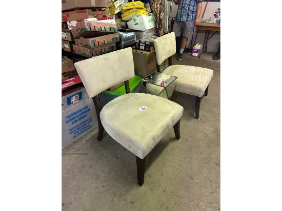 Suede Side Chair - Like New