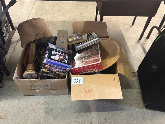 2 Boxes of Assorted Housewares