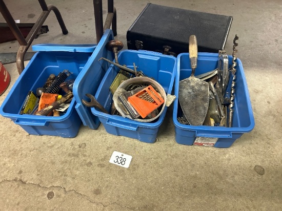 3 Totes of Old Tools