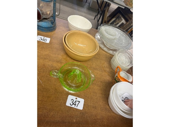 Row of Glassware