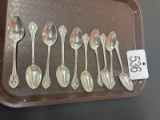 10 Sterling Spoons