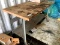 Wood Top Steel Legged Work Bench