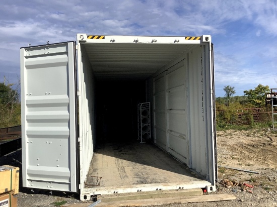 Single Trip 40' High Cube Sea Can With 3 Doors