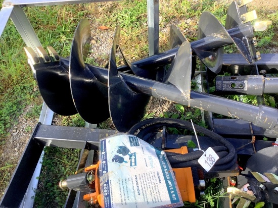 New Wolverine Skid Steer Auger Drive & Bit