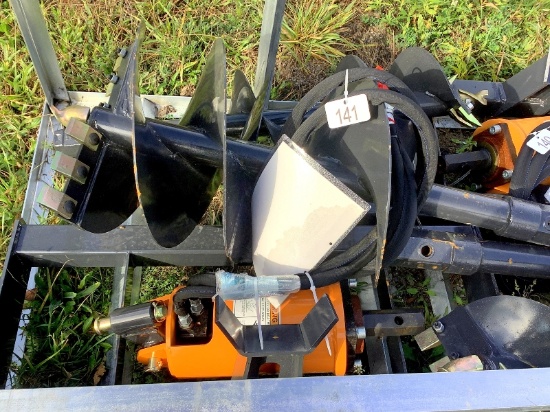 New Wolverine Skid Steer Auger Drive & Bit