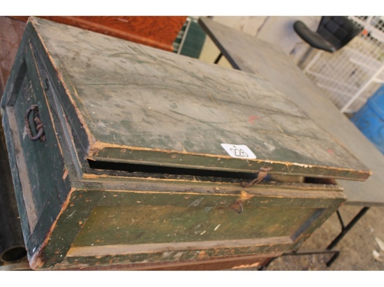 Handmade Wooden Box & Contents