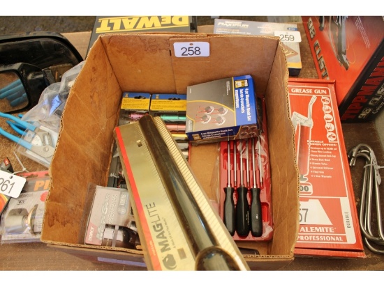 New Socket Sets, Screwdriver Set, Flashlights, Etc.