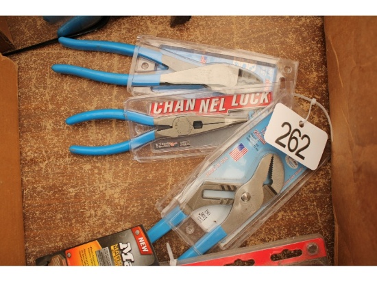 3 Pairs of New Channel Lock Pliers
