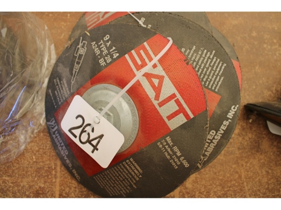 5 New 9"x1/4"  Grinding Wheels