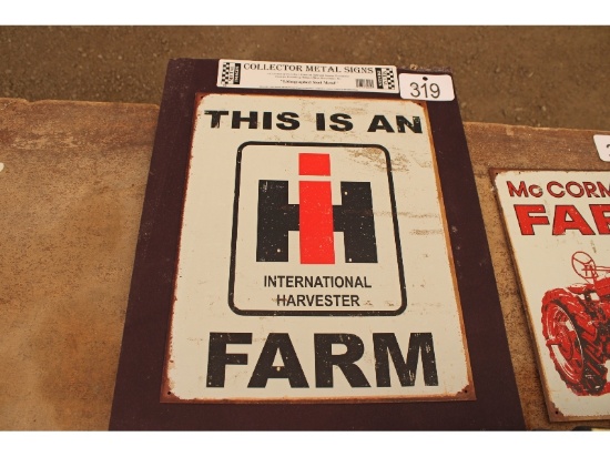 IH Tin Sign