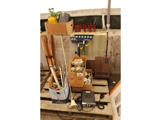 CB Radio, Roller Stands, Saw Horse Brackets, Etc.