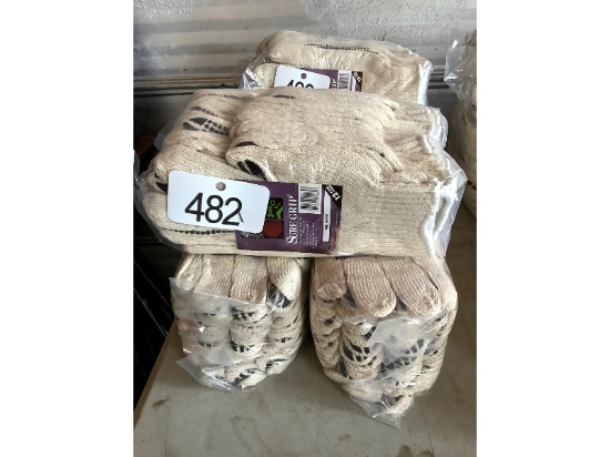 36 Pairs of Sure Grip Cotton Gloves