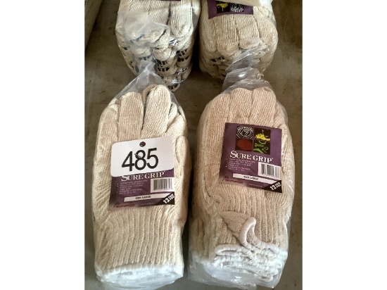 24 Pairs of Sure Grip Cotton Gloves