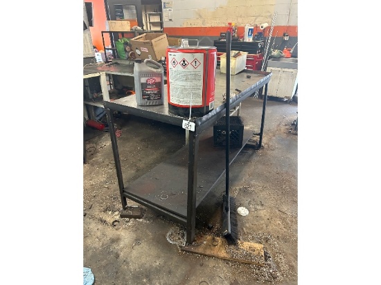 Steel Work Bench 6' x 30" x 39" High