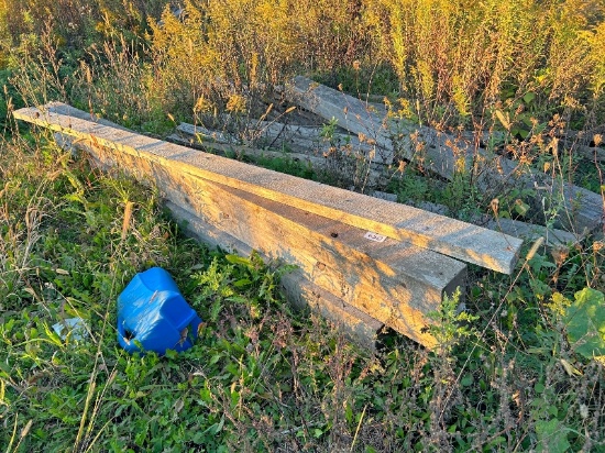 5 Pieces of 6" x 6"" x 12' Timbers