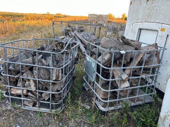 6 Containers of Seasoned Firewood - As Viewed