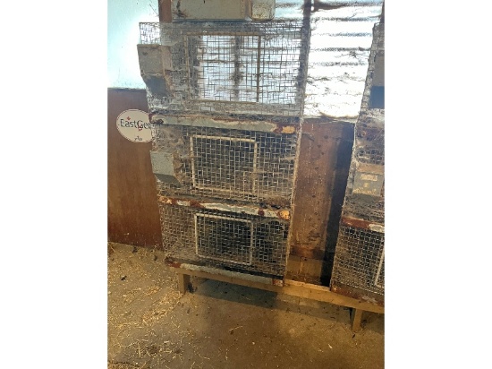 2 Tower Rabbit Cages