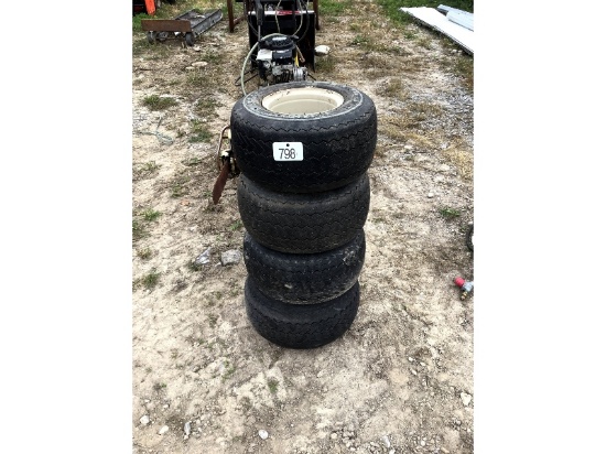 4 18x8.5-8 Tires & Rims