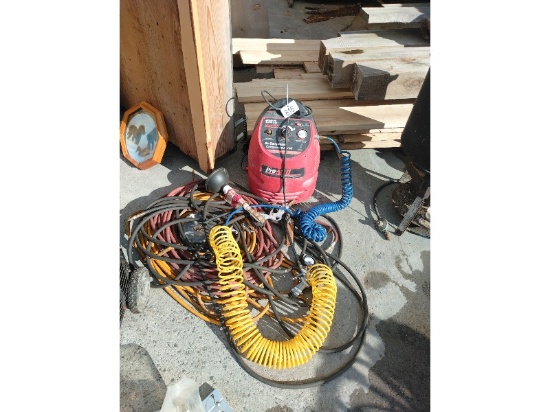Pro Air 2 135PSI Air Compressor - Works Plus Assorted Hoses