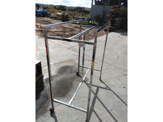 Metal Rack on Wheels