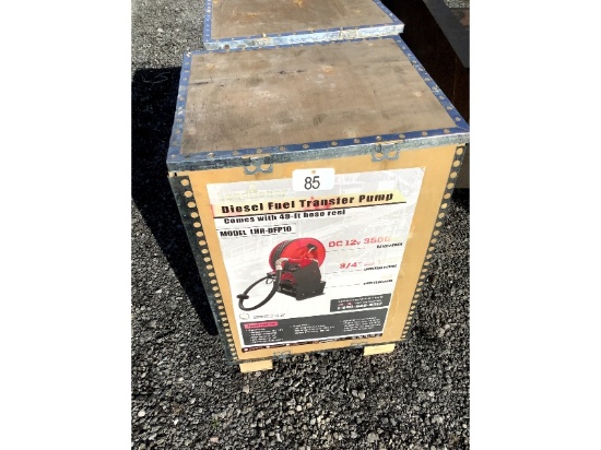 New Land Honor Diesel Fuel Transfer Pump With 49' Hose Reel