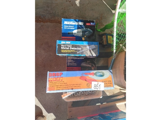 Trouble Light, Metal Detector, Impact Wrench, Etc.