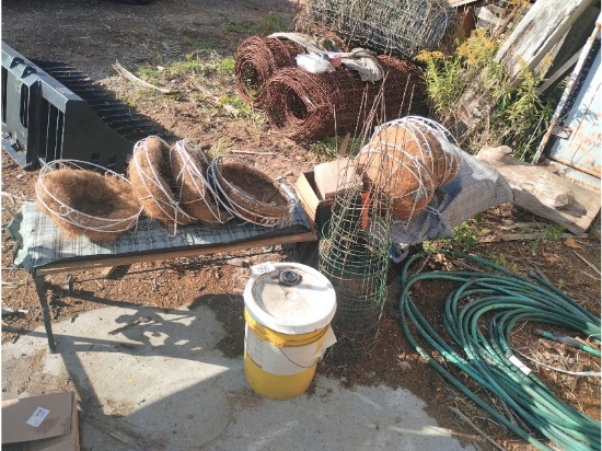 Hose, Plant Hangers, Tomato Cages, Etc.