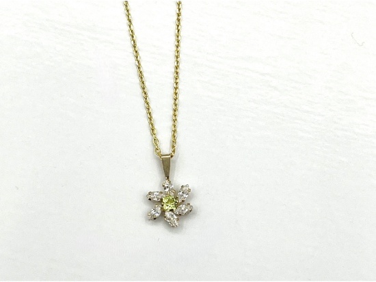 Pendant with Gold Plated Sterling Silver Chain