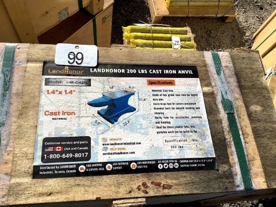 New Land Honor 200lb Cast Iron Anvil