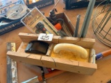 Assorted Tools In Box Plus Long Handled Squeegee